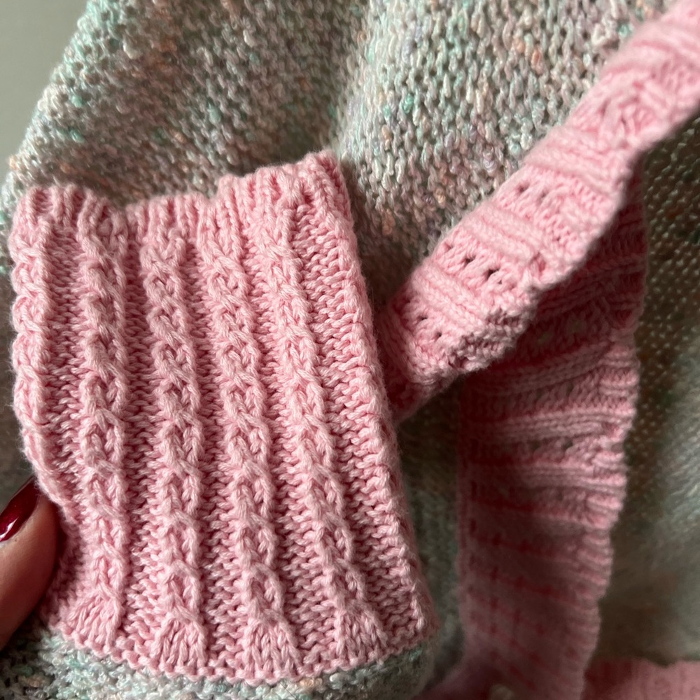 Love Shack Fancy cropped knit cardigan in rose - Picture 5 of 8